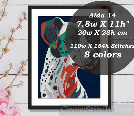 Dog cross stitch pattern