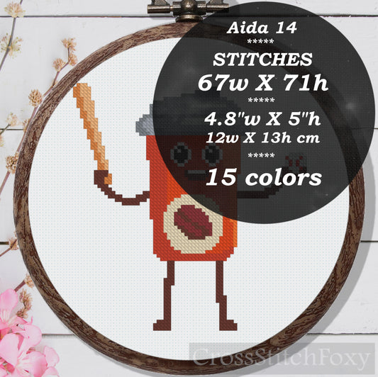 Coffee Sports cross stitch patterns