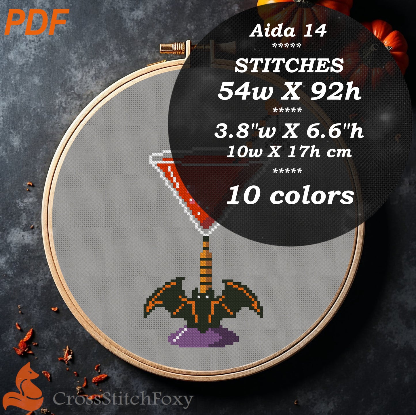 Halloween Witch Drink Cross Stitch Patterns