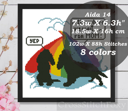 Rainbow bridge cocker dog cross stitch pattern Copy
