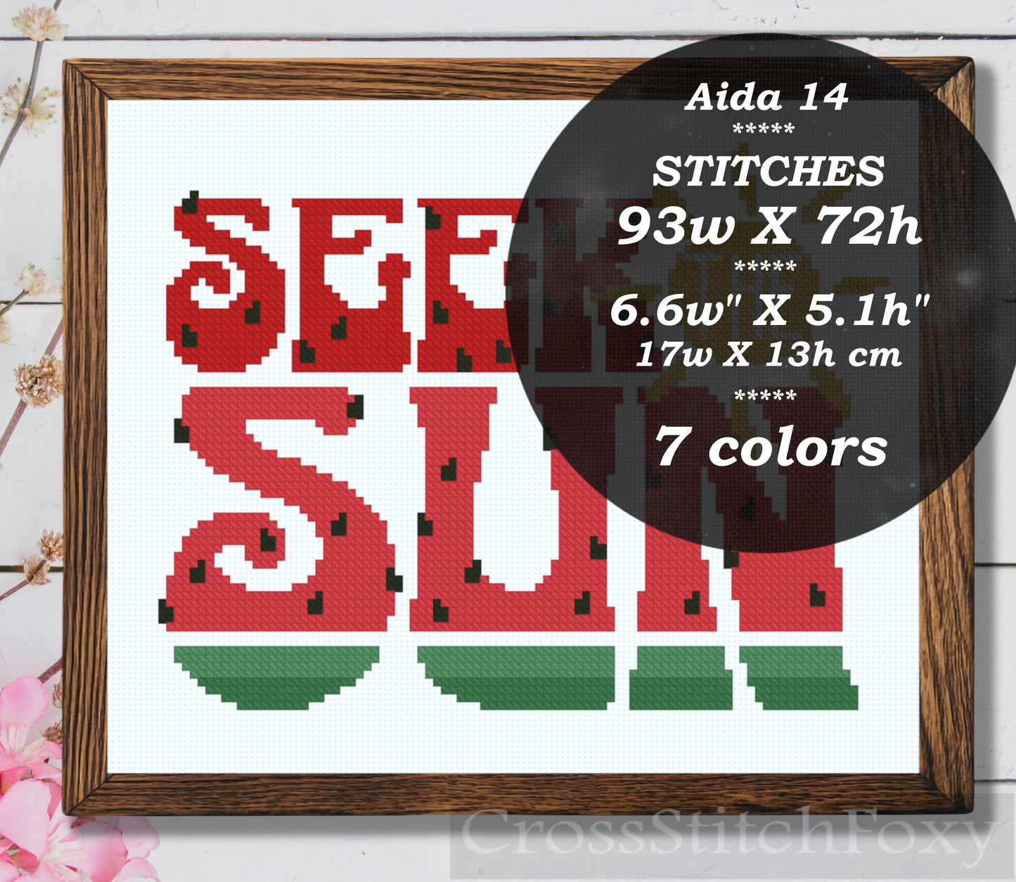 Seek the Sun Cross Stitch Pattern