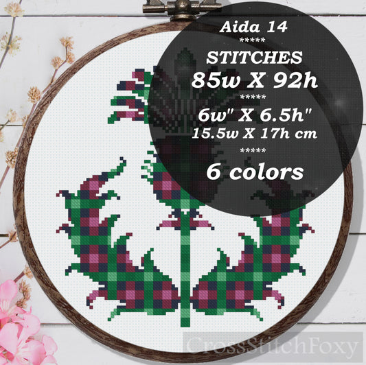 Thistle Cross Stitch Pattern