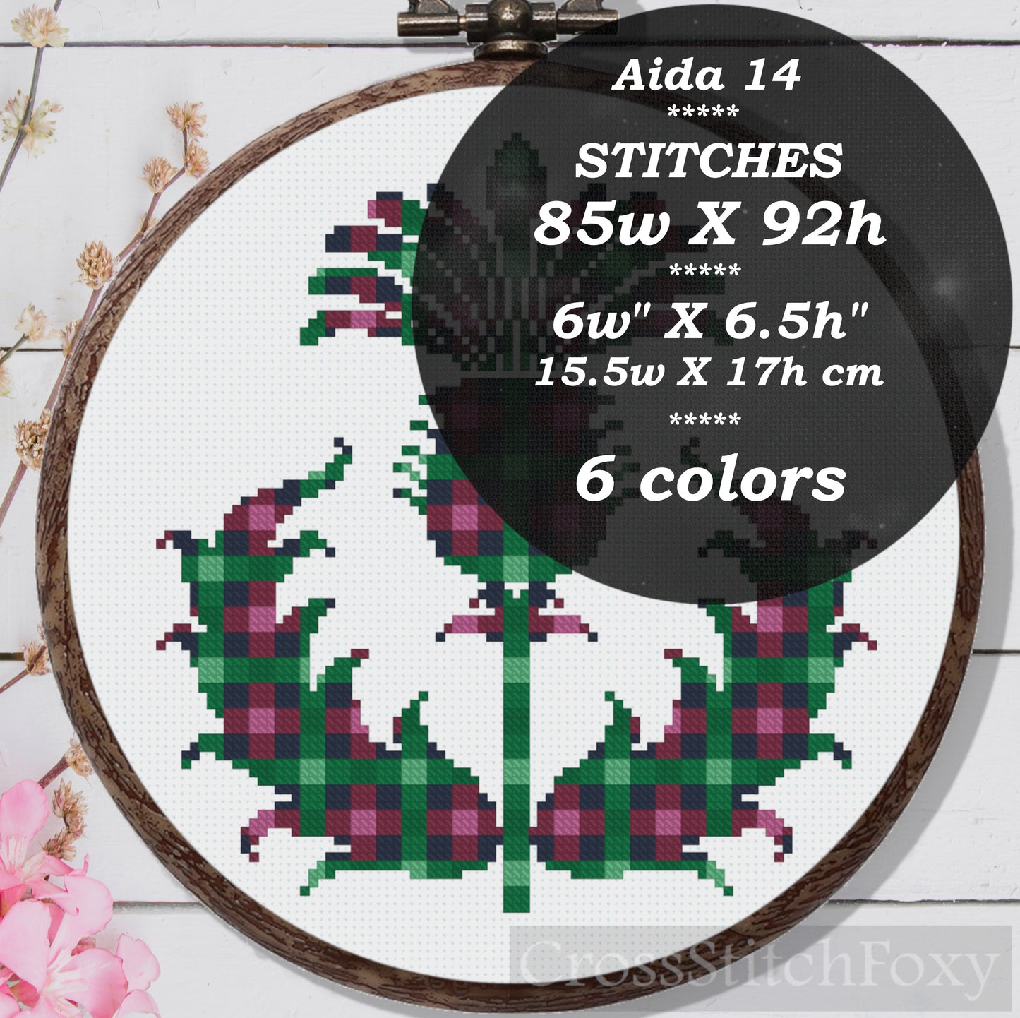 Thistle Cross Stitch Pattern