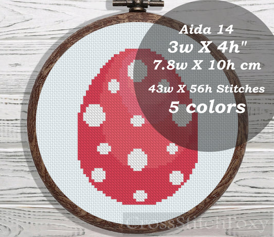 Easter Egg cross stitch pattern