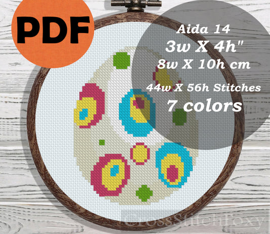 Easter Egg cross stitch pattern