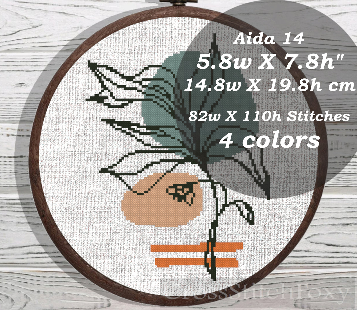 Boho Flowers cross stitch pattern