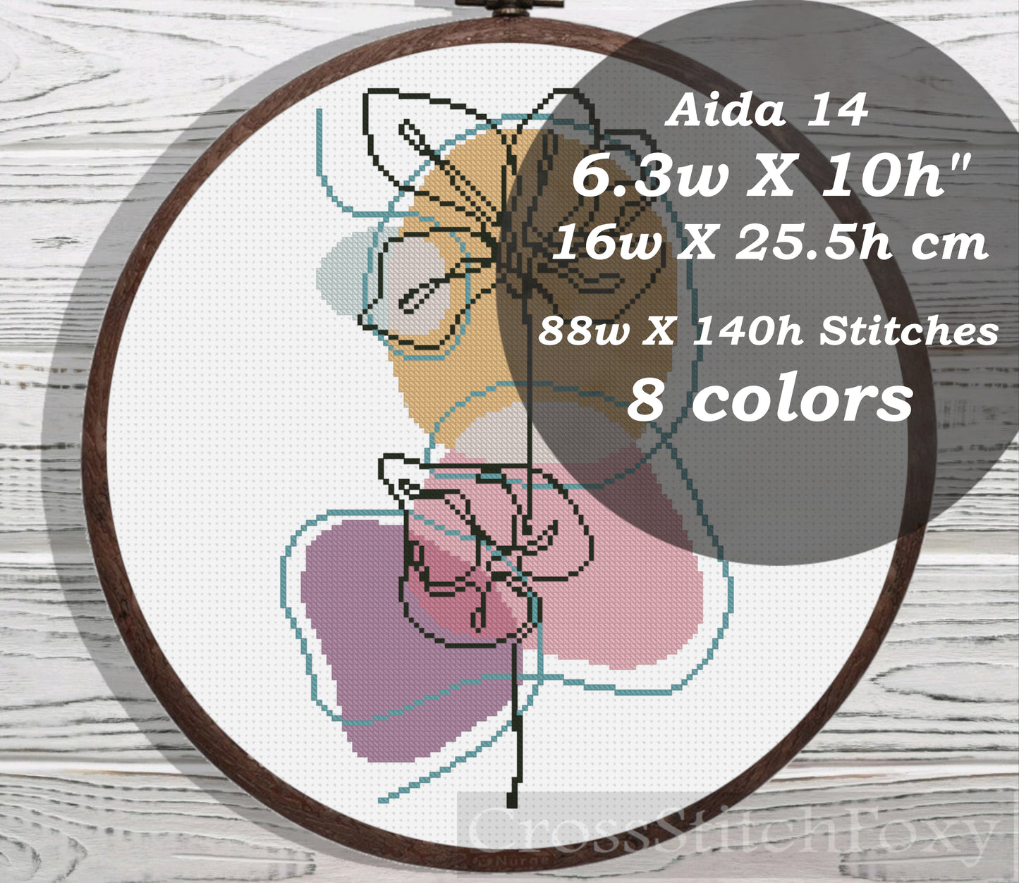 Boho Flower cross stitch pattern