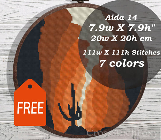 Grand Canyon cross stitch pattern