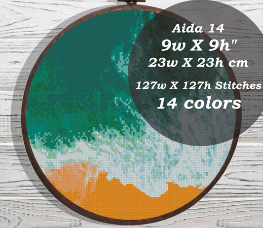 Ocean Wave cross stitch pattern