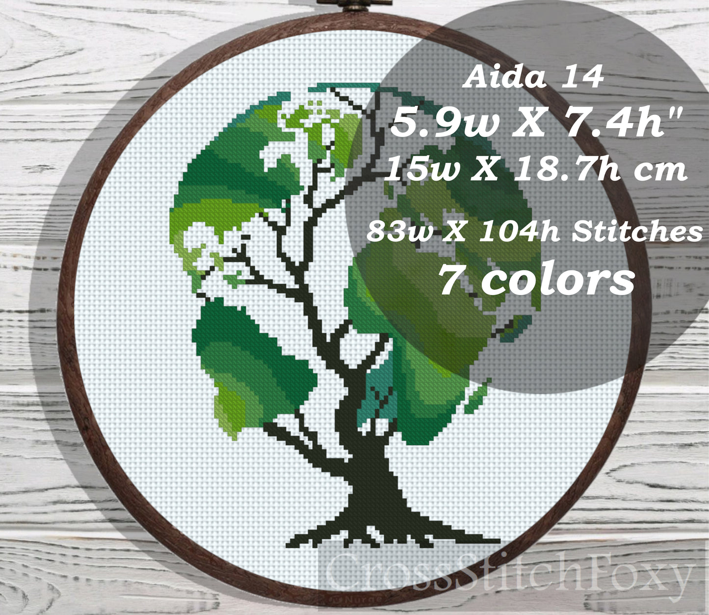 World Tree cross stitch pattern