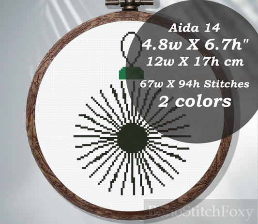 Geometric Christmas balls cross stitch patterns