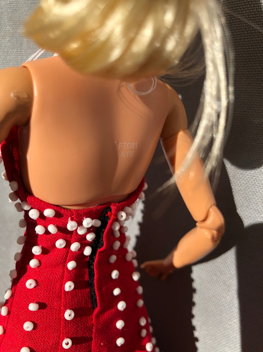 Barbie Doll Red Dress Sewing Pattern