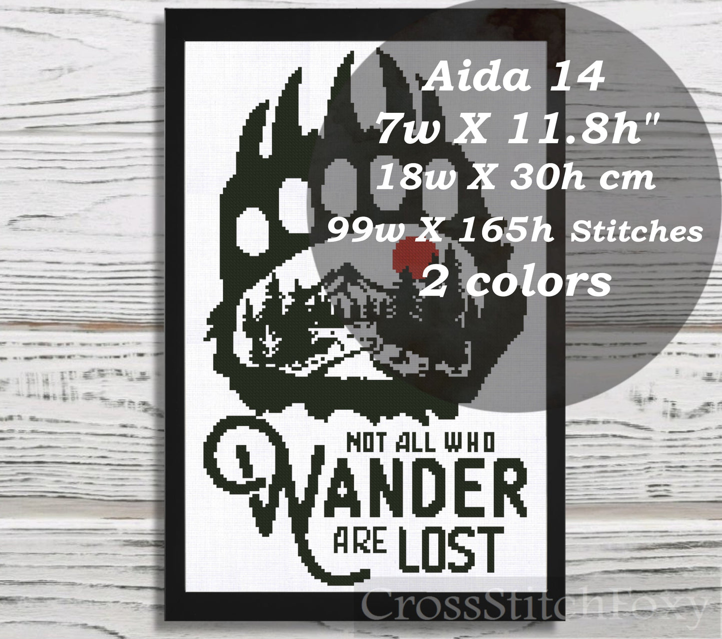 Bear Paw cross stitch pattern