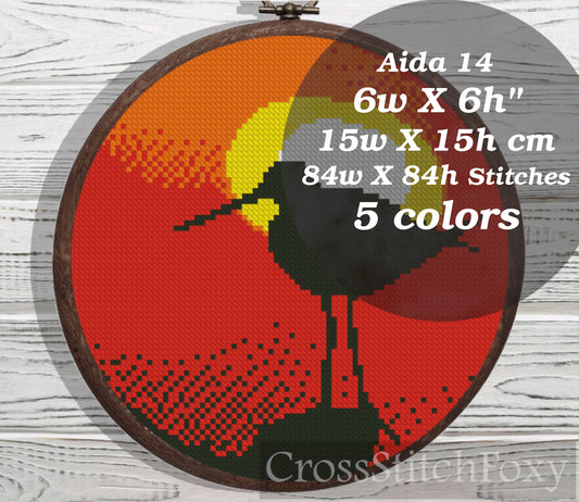 Bird cross stitch pattern