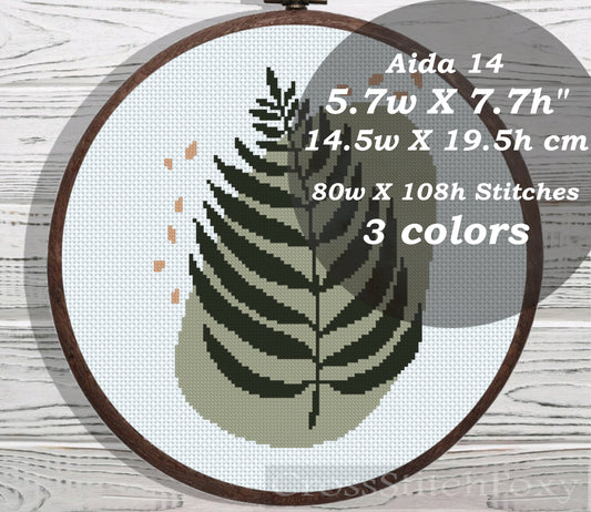 Boho Floral cross stitch pattern