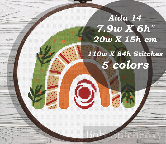Boho Rainbow cross stitch pattern