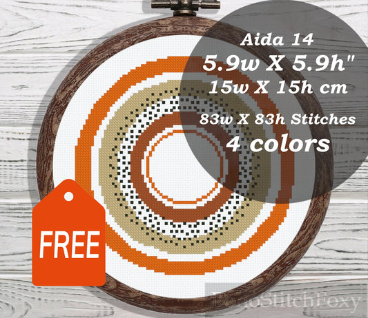 Bono sun cross stitch pattern