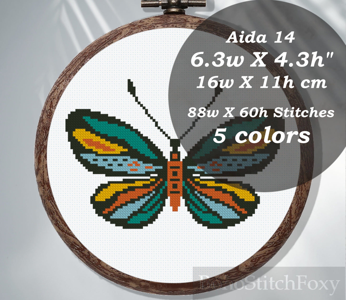 Butterfly cross stitch pattern
