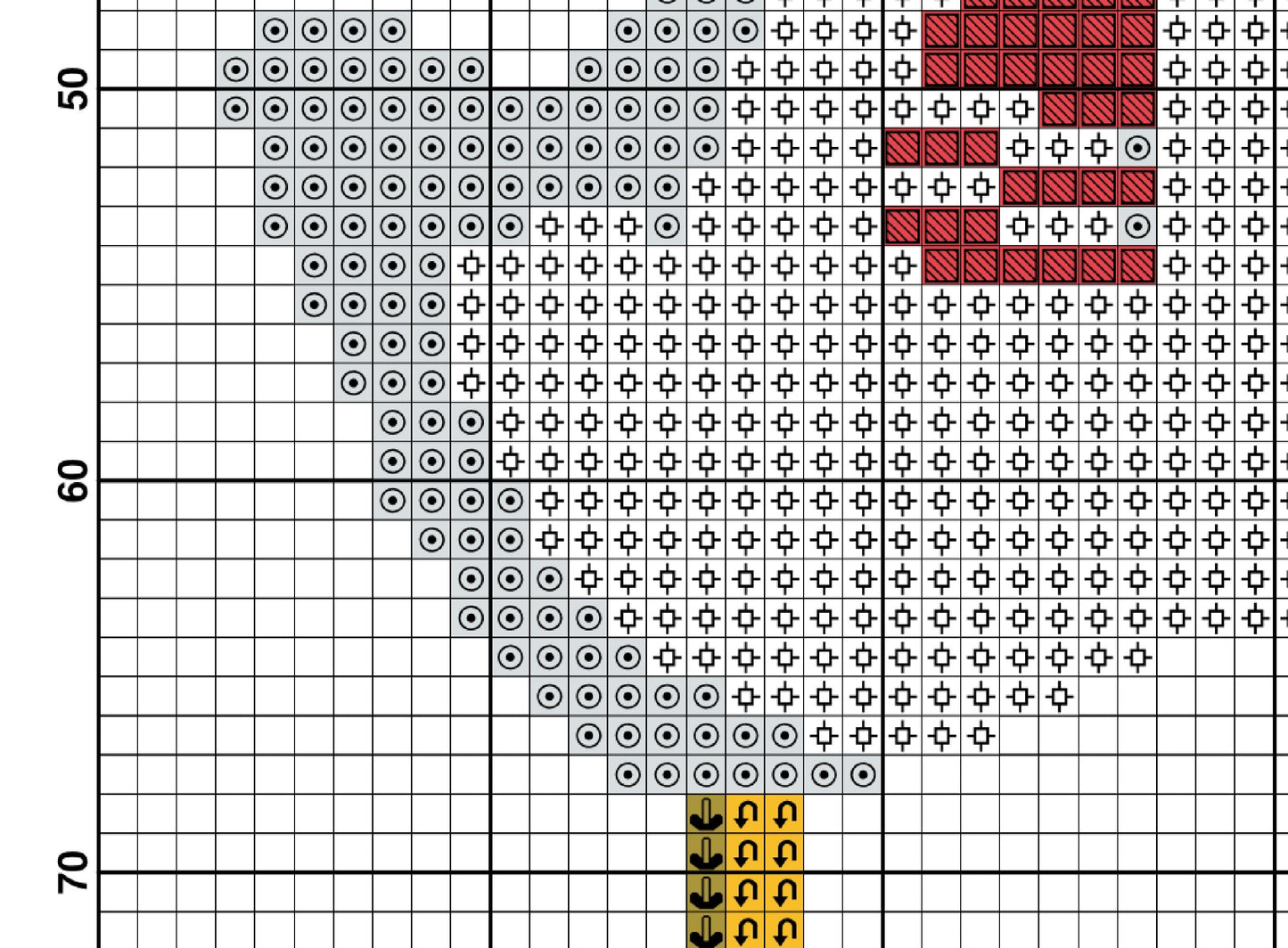 Christmas Goose With Gifts Cross Stitch Pattern