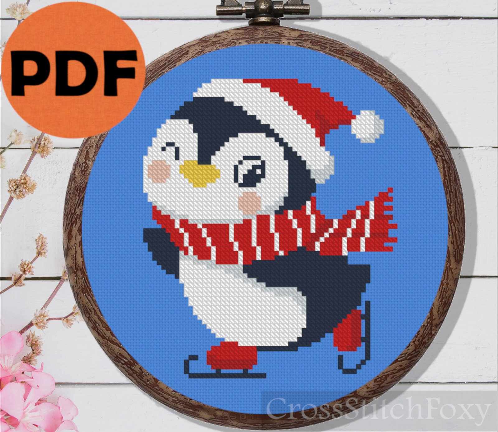 Penguin Cross-Stitch Pattern