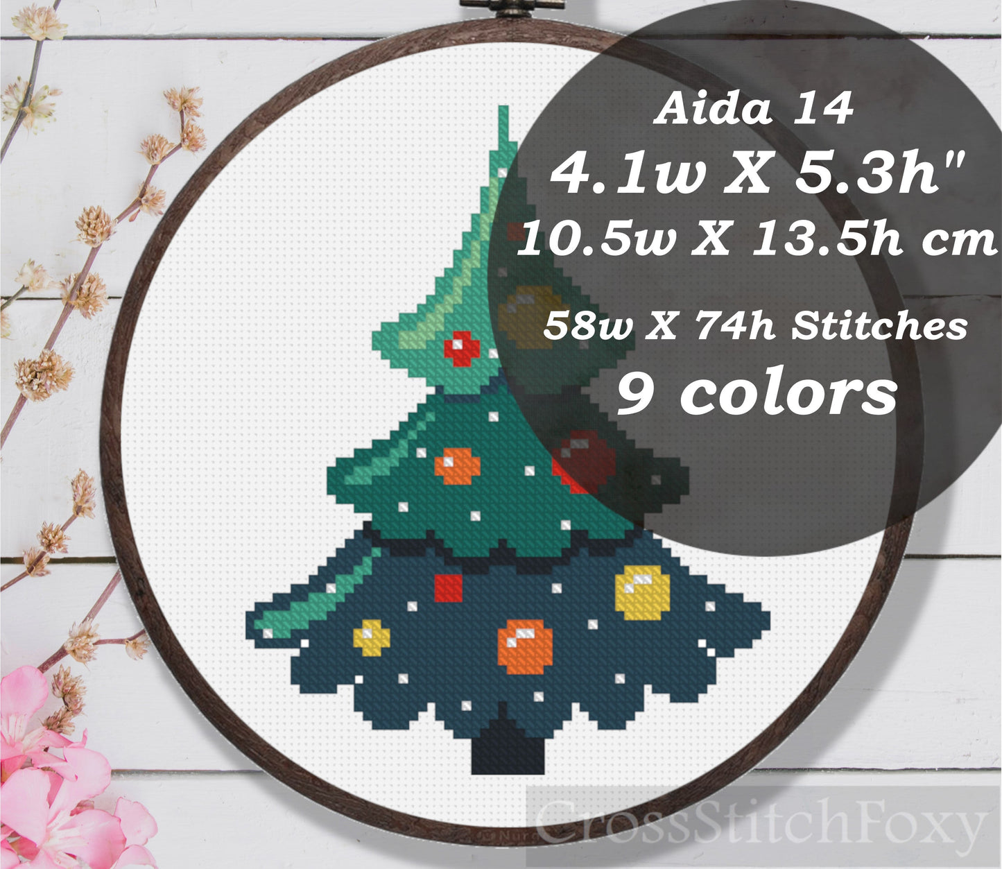 Christmas Tree Cross Stitch Pattern