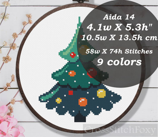 Christmas Tree Cross Stitch Pattern