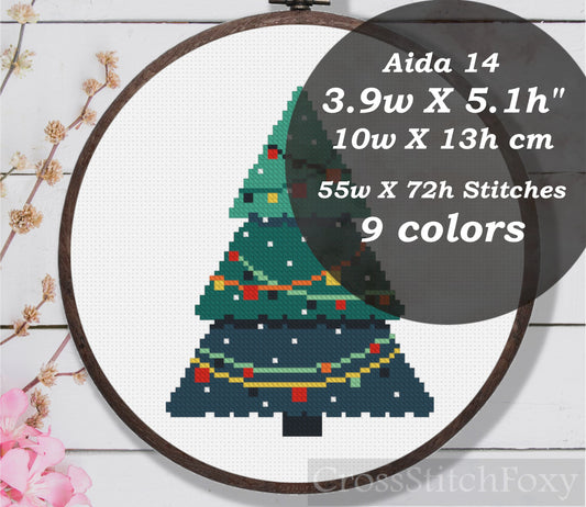 Christmas Tree Cross Stitch Pattern