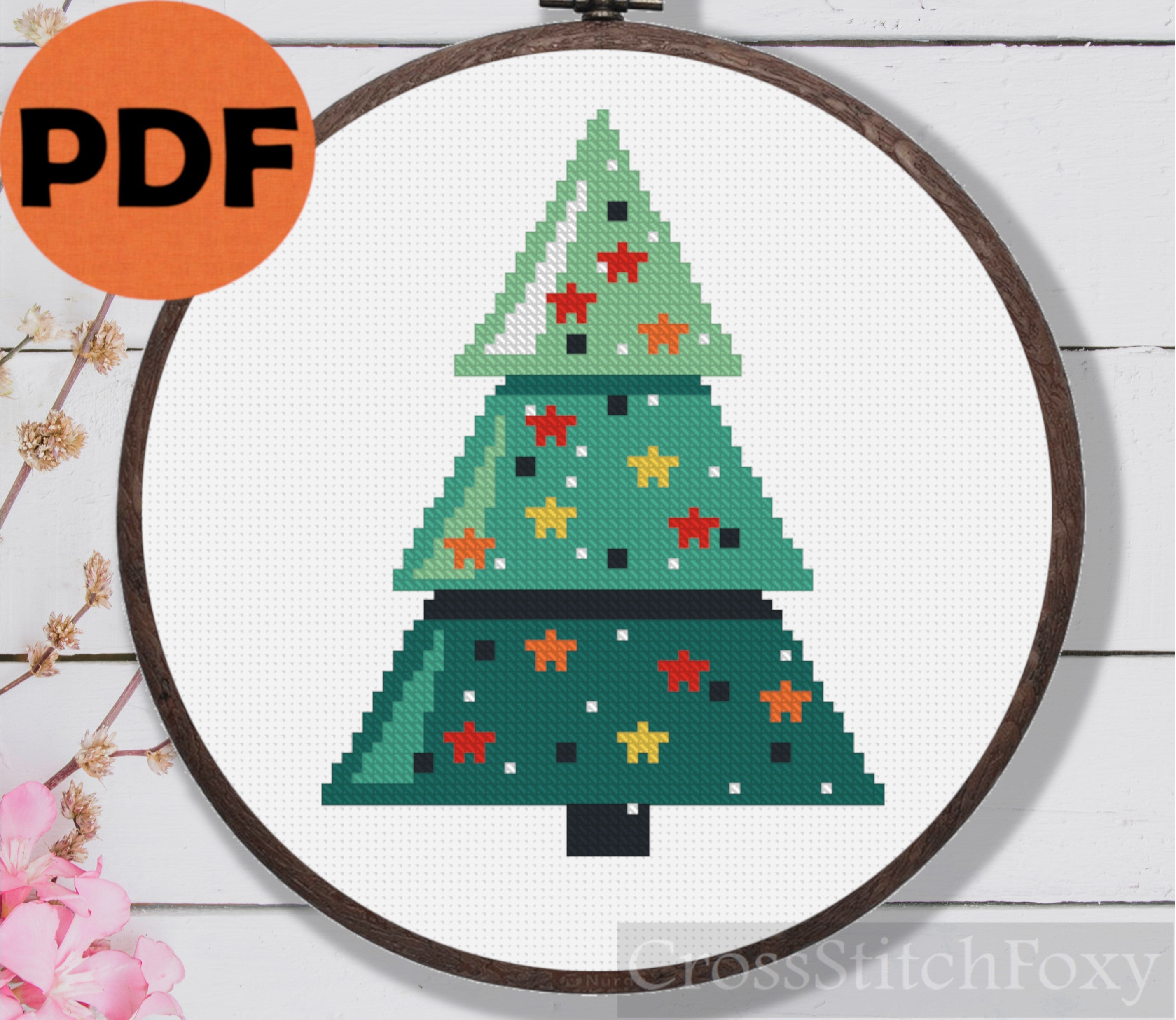 Christmas Tree Cross Stitch Pattern Free