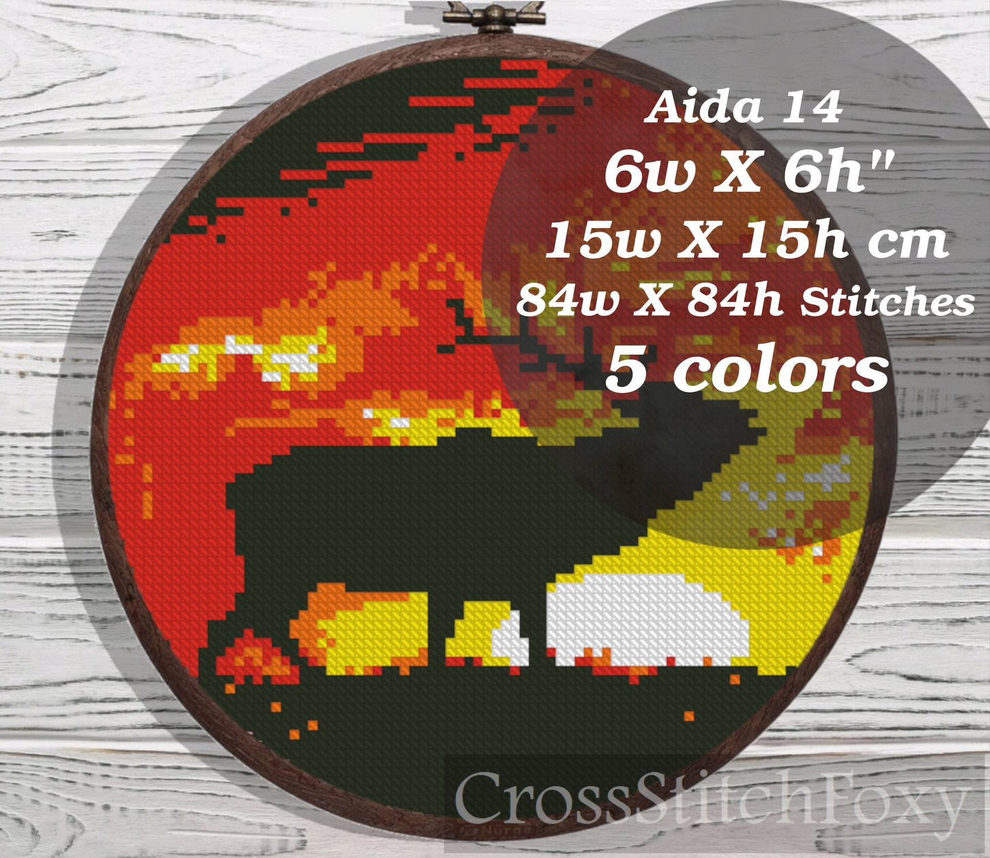 Deer cross stitch pattern