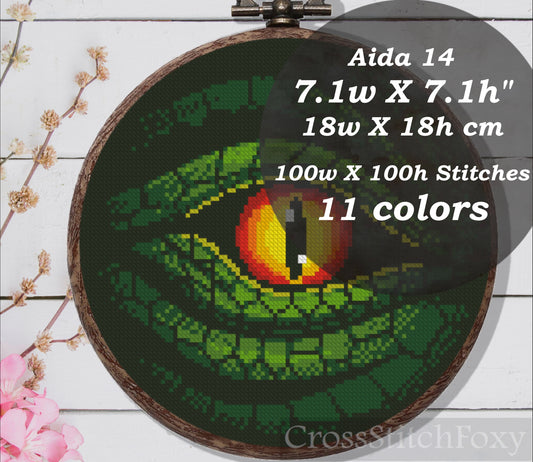 Dragon Eye cross stitch pattern
