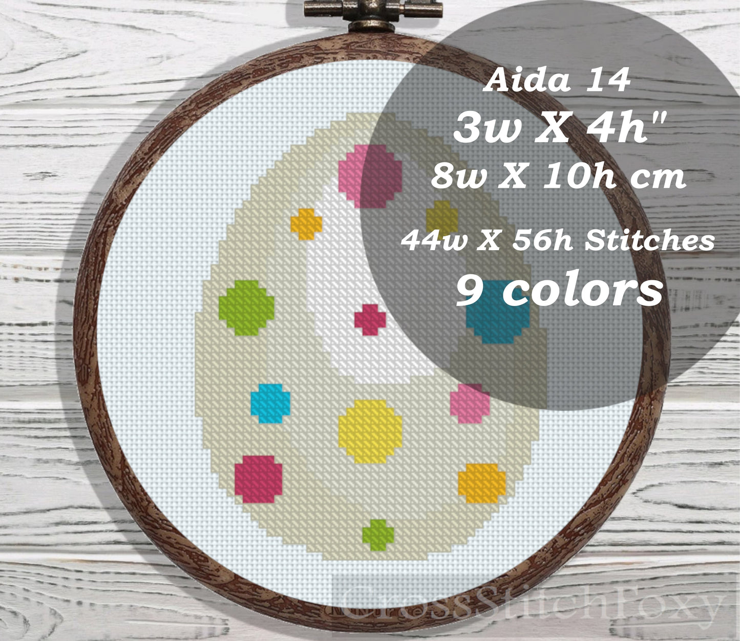 Easter Egg cross stitch pattern