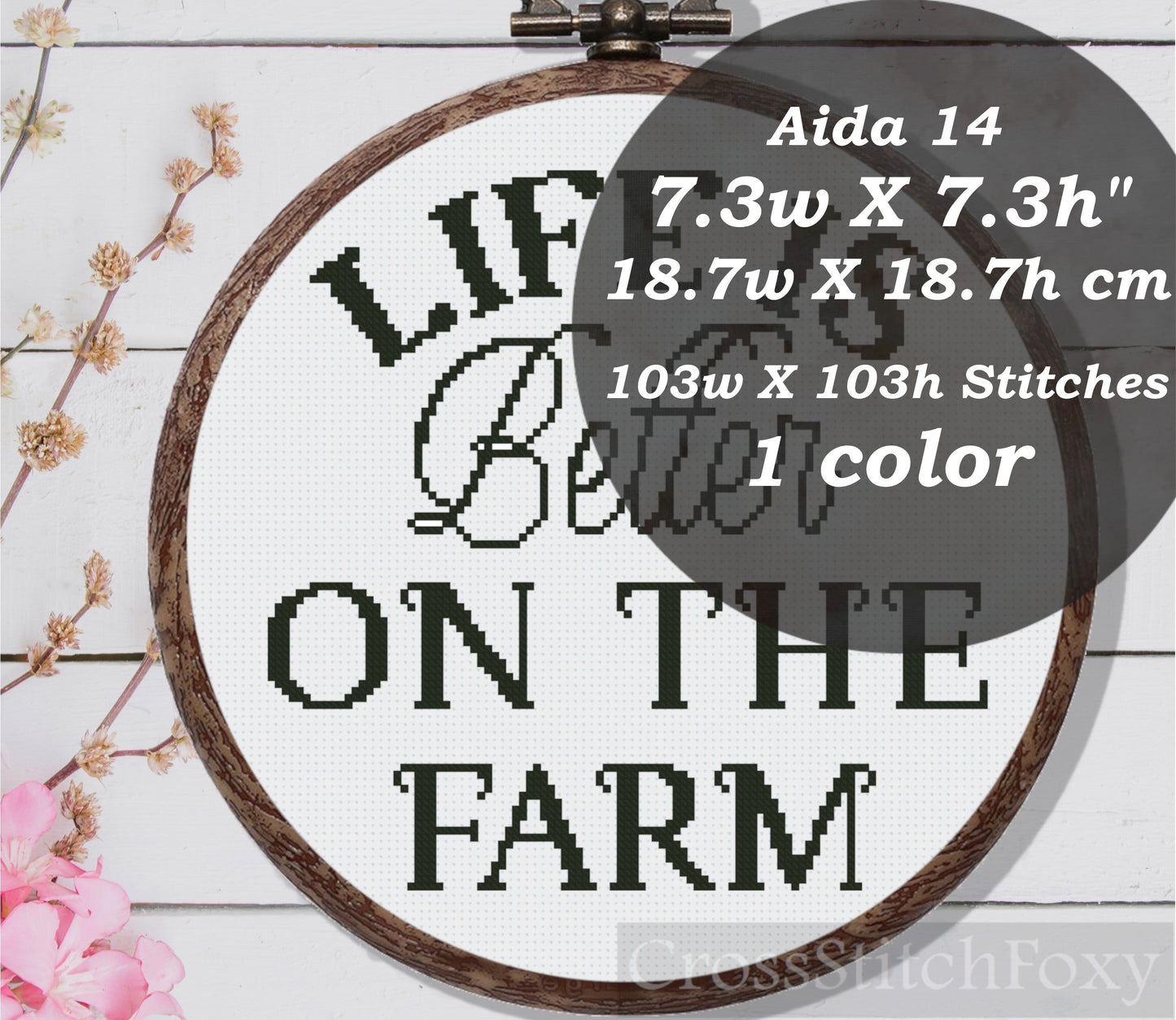 Farm Life Cross Stitch Pattern