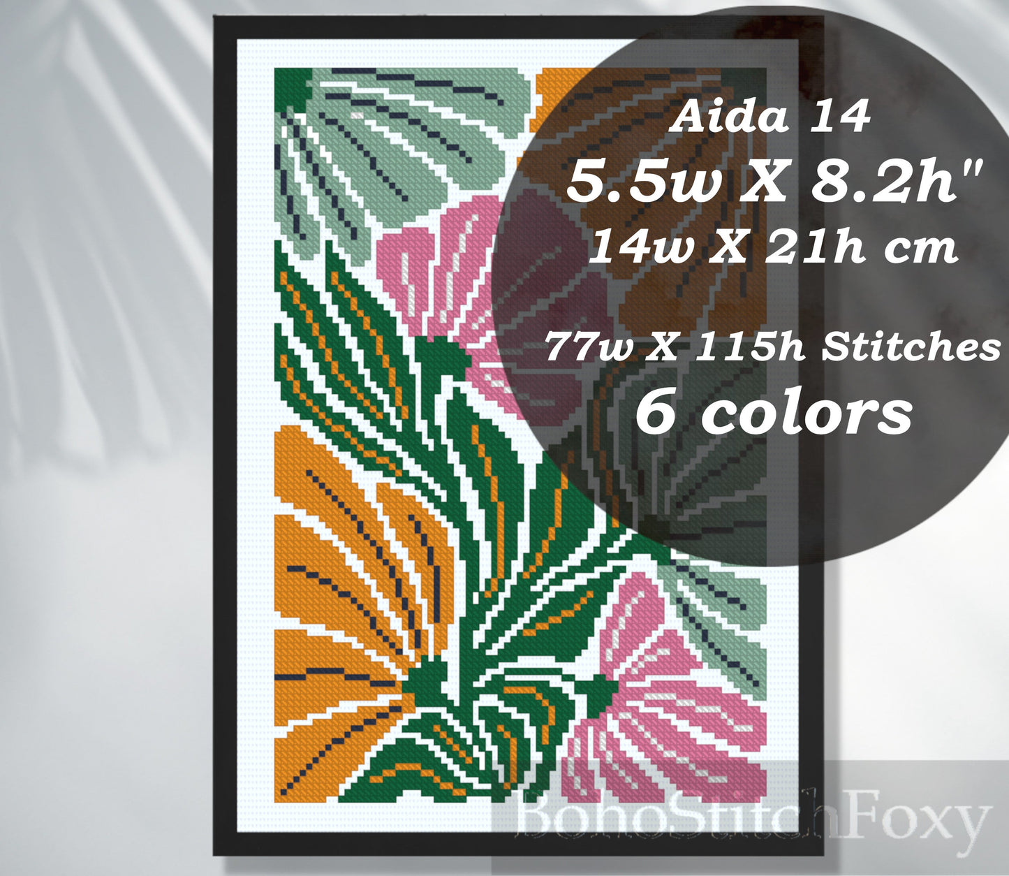 Floral Cross Stitch Pattern