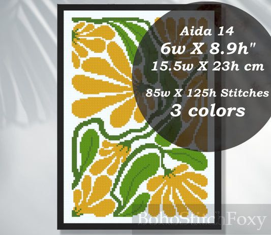 Floral Cross Stitch Pattern