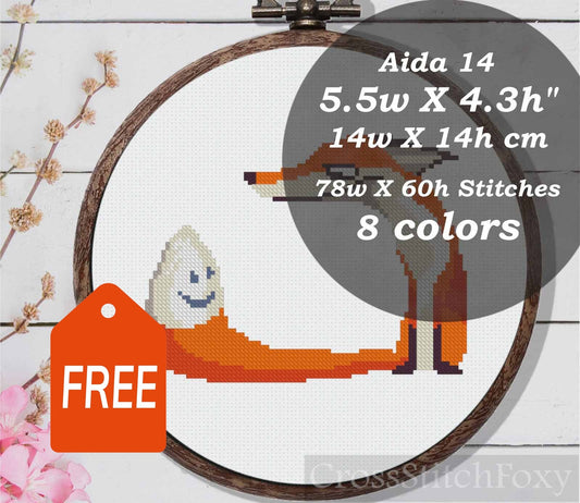 Fox Cross Stitch Pattern FREE