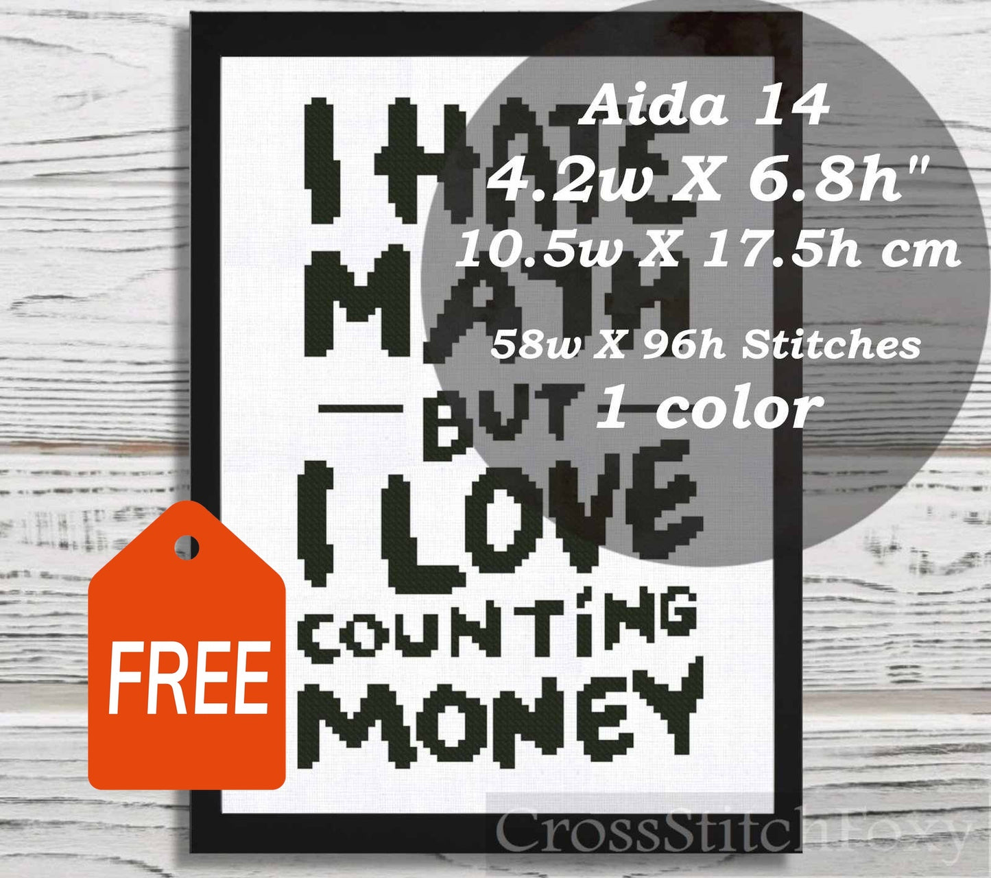 Funny Quote cross stitch pattern FREE