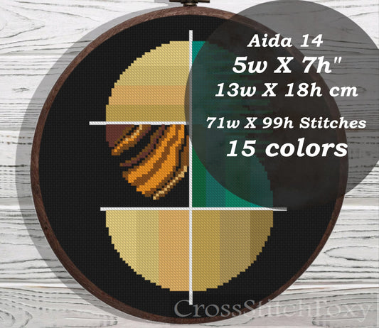 Geometric cross stitch pattern