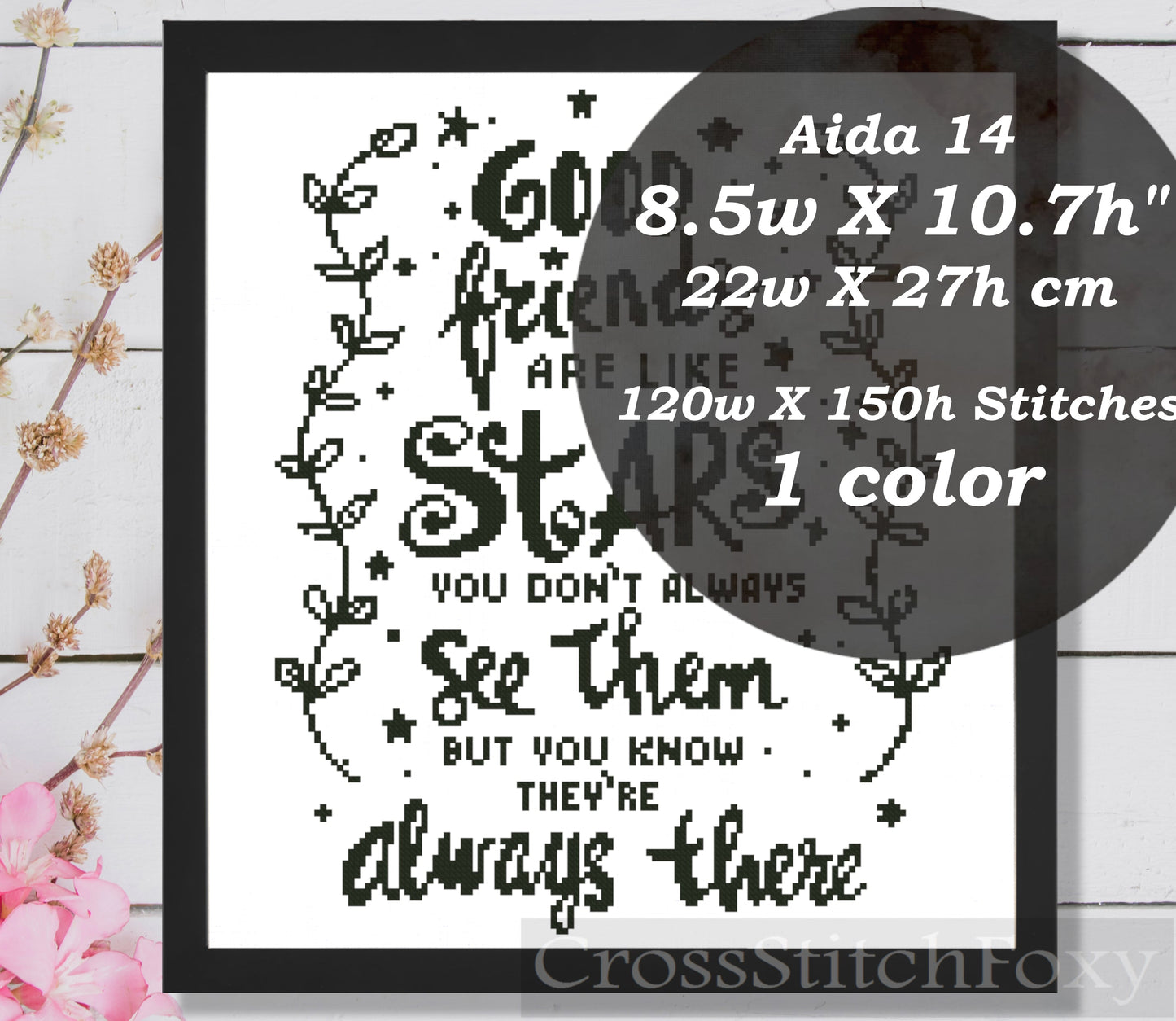 Good Friends cross stitch pattern