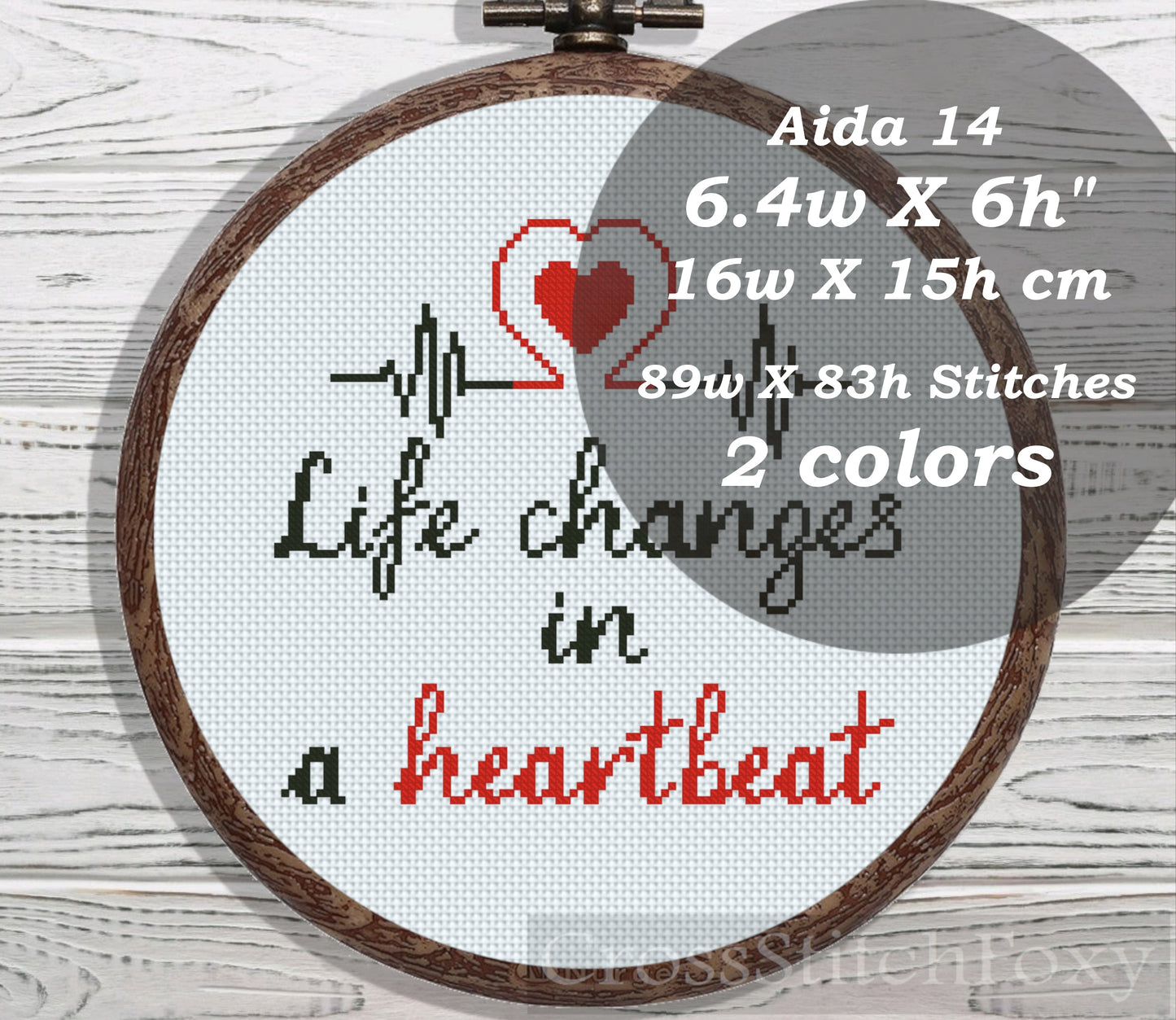 Grey's Anatomy Quote cross stitch pattern