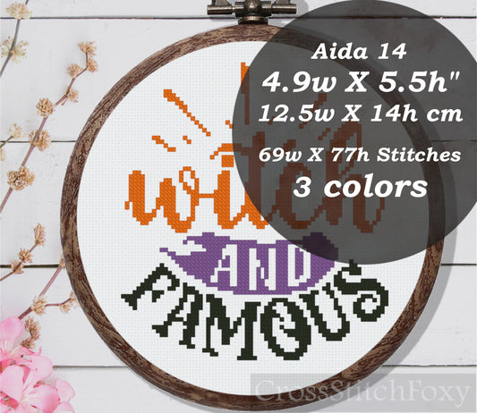 Halloween quotes set cross stitch patterns