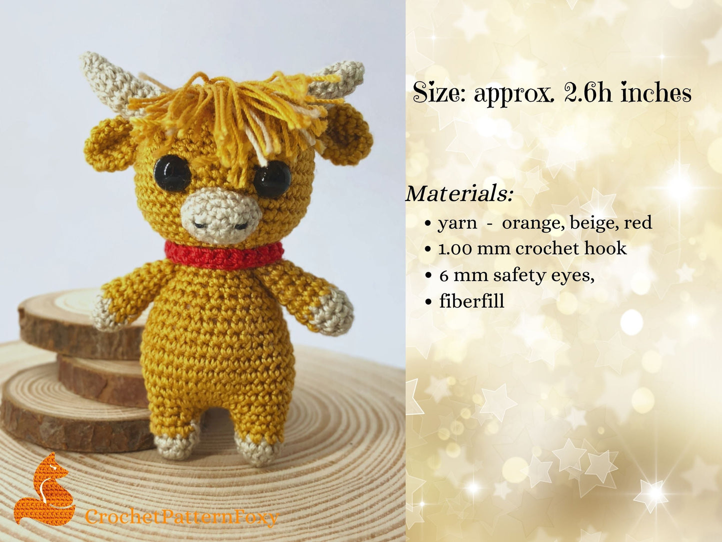 Highland Cow Amigurumi Pattern