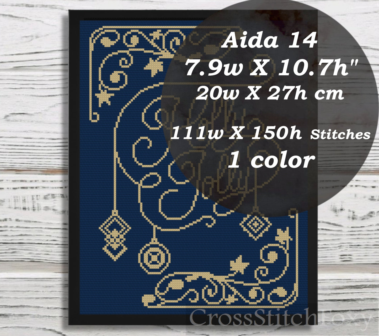 Holly Jolly Lettering cross stitch pattern