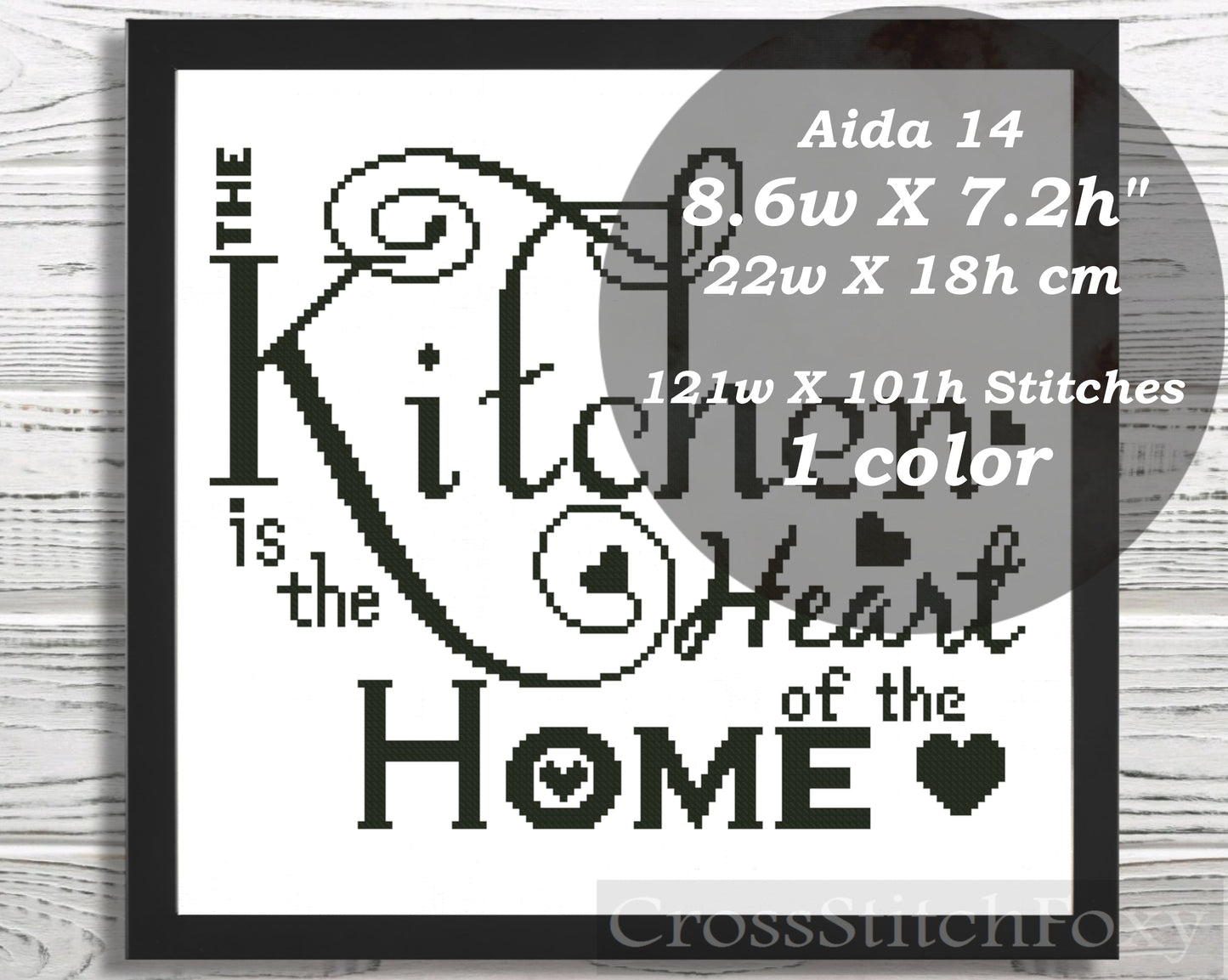 Kitchen Decor cross stitch pattern