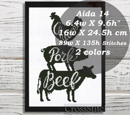 Kitchen Decor cross stitch pattern