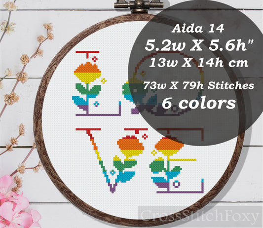 Love LGTB Pride Cross Stitch Pattern