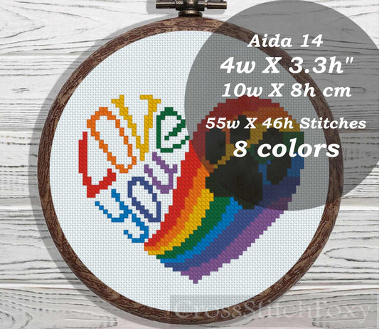 Mini Rainbow Bridge Dog Memorial cross stitch pattern