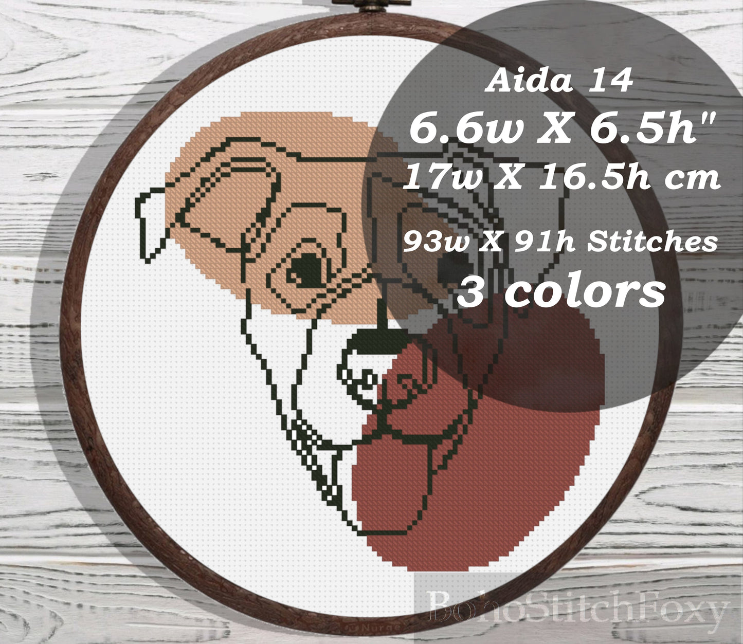 Mongrel cross stitch pattern