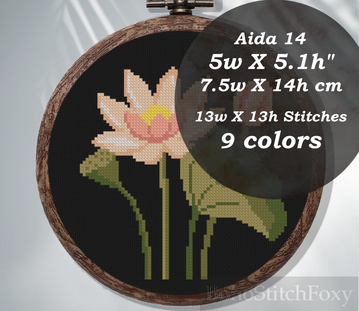 Peony Lotus Poppy Flower Cross Stitch Patterns