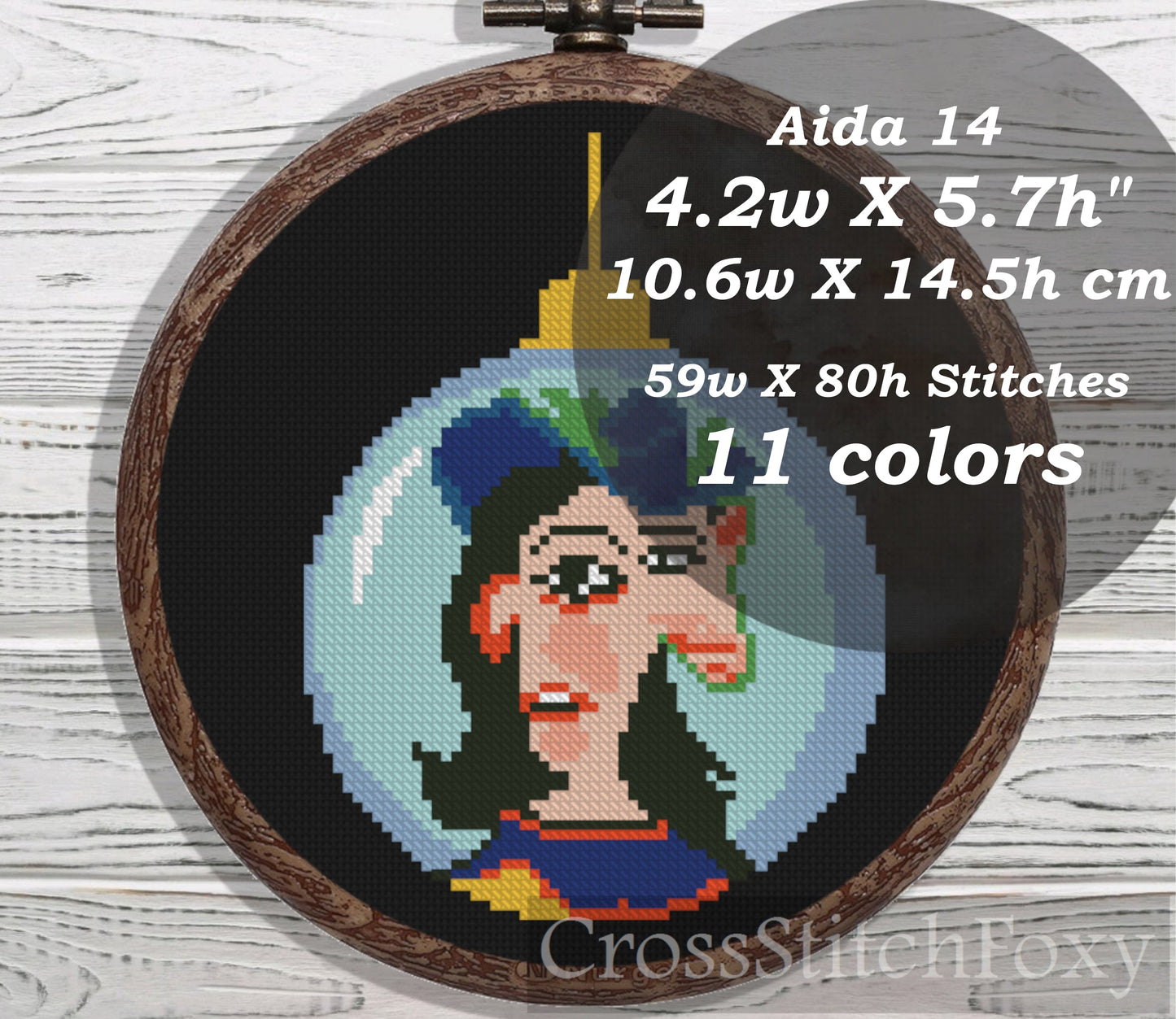 Picasso Ornament cross stitch pattern