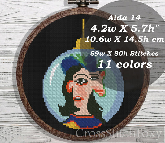 Picasso Ornament cross stitch pattern